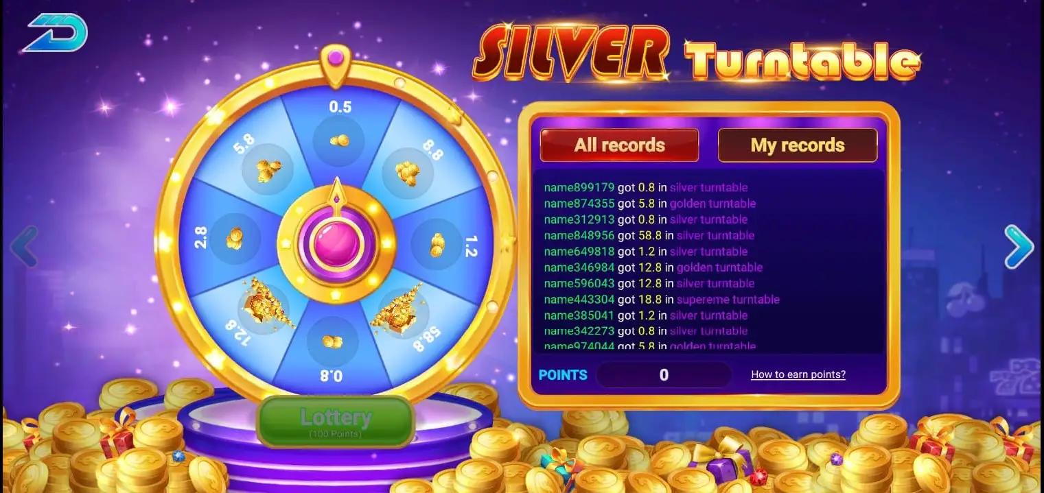 PKR 92 VIP Silver Turntable Screenshot
