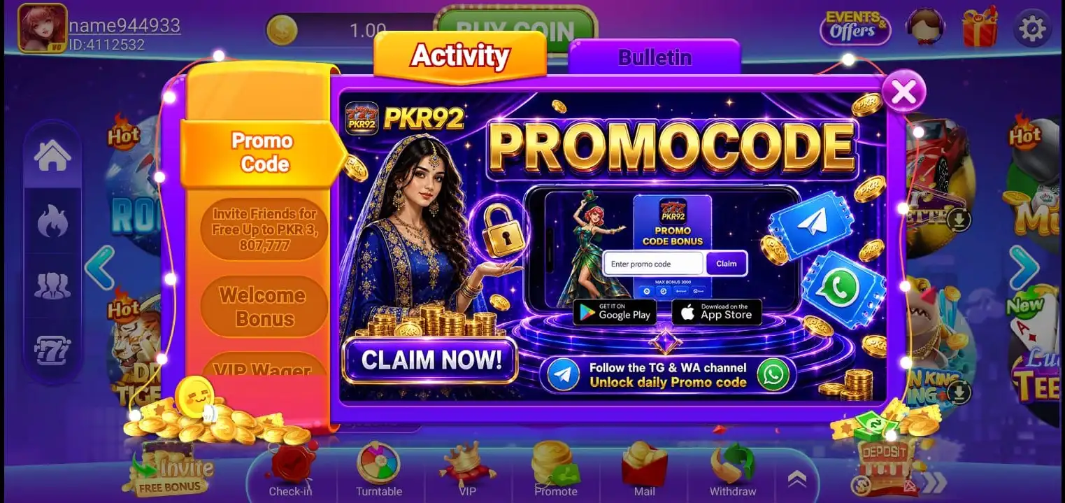 PKR92 Game Promotion Screenshot
